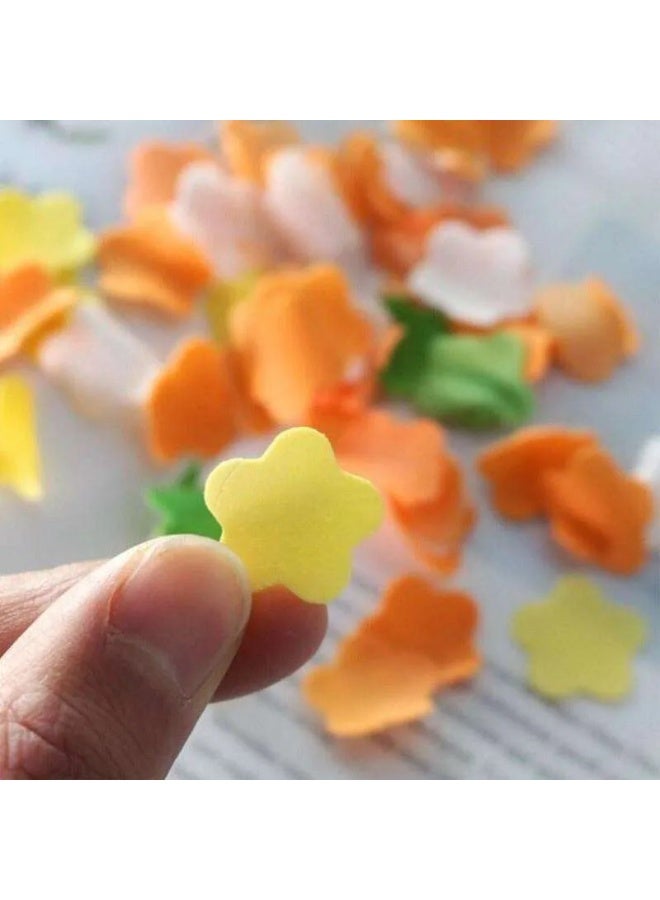 🧼صابون ورق معطرة على شكل ورد صغيرة الحجم، تذوب مع المياه وتقوم بالتنظيف 🌸 عبوة من 3